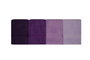 Aucune Juego de 4 toallas de baño - 70 x 140 cm - Morado